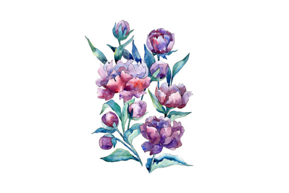 Bouquet of Flowers Mondial Watercolor